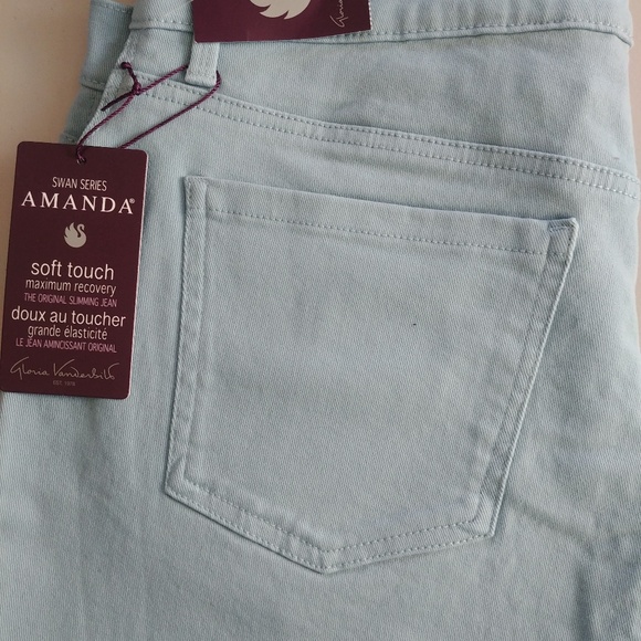 Gloria Vanderbilt AMANDA Series Light Blue Jeans Sz 14 - Picture 4 of 5
